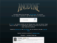Tablet Screenshot of anodynegame.com